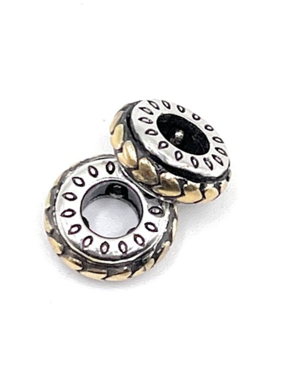 Brighton Gold Heart Weave Spacer Charm - 4155